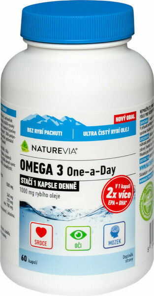 Swiss NatureVia Omega 3 One a Day 60 kapslí porovnat ceny