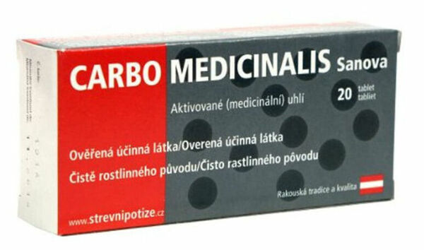 Carbo Medicinalis Sanova 20 tablet porovnat ceny