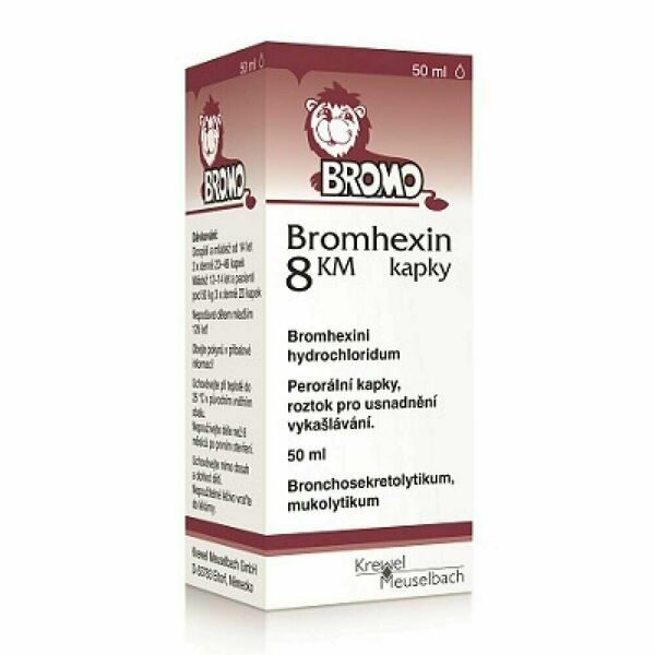 BROMHEXIN 8 KM kapky 50 ml porovnat ceny