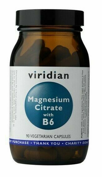 Viridian Magnesium Citrate with Vitamin B6 90 kapslí porovnat ceny
