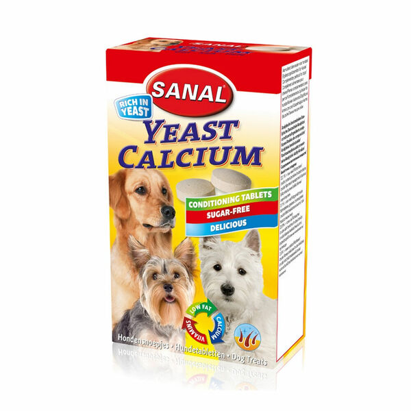 SANAL Yeast Calcium kvasinky pes a.u.v. 100 tablet porovnat ceny