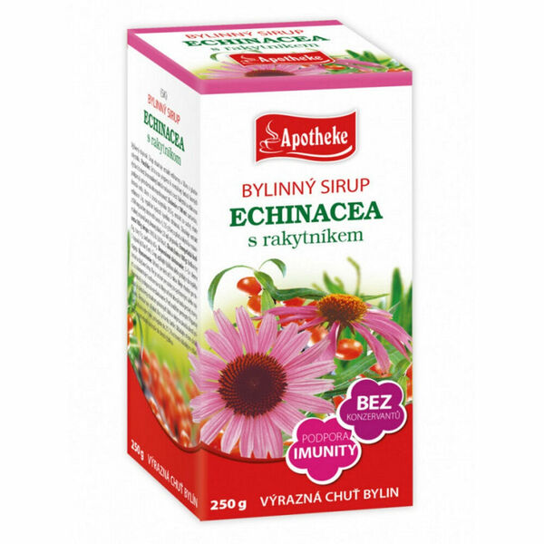 APOTHEKE Bylinný sirup Echinacea s rakytníkem 250 g porovnat ceny