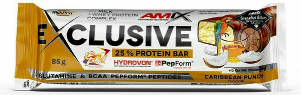 AMIX Exclusive Protein Bar, Karibský punč, 85g porovnat ceny