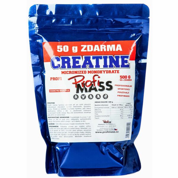 Profimass Profi Creatine Micronized Monohydrate 550g porovnat ceny