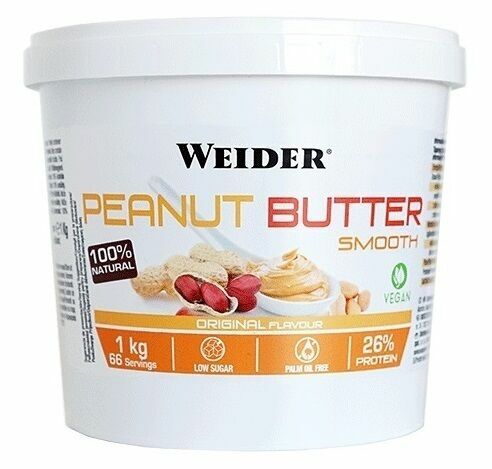 Weider Peanut Butter Smooth, 100% arašídové máslo,1000 g porovnat ceny