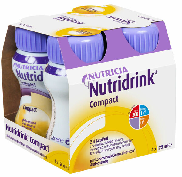 Nutridrink Compact Meruňkový roztok k vnitřnímu užití 4x125ml porovnat ceny