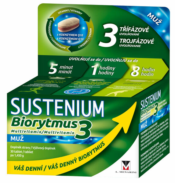Sustenium Biorytmus 3 multivitamin MUŽ 30 tablet porovnat ceny