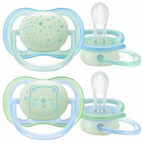 Philips Avent  AVENT Šidítko Ultra air noční 0-6 m chlapec 2ks porovnat ceny