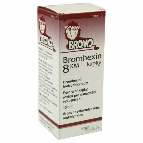 BROMHEXIN 8 KM KAPKY 8MG/ML perorální GTT SOL 1X100ML porovnat ceny