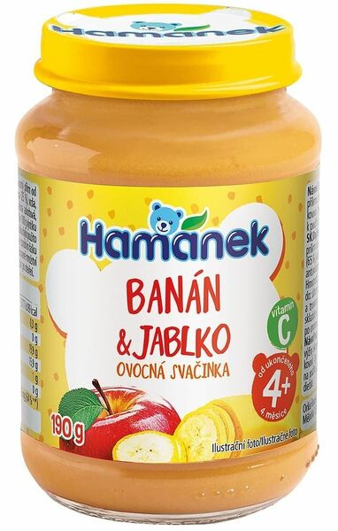 Hamánek Kojenecká výživa s banány a jablky 190g porovnat ceny