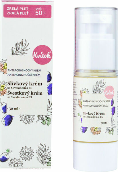 Kvitok Noční švestkový krém pro zralou pleť 50+ 30ml porovnat ceny