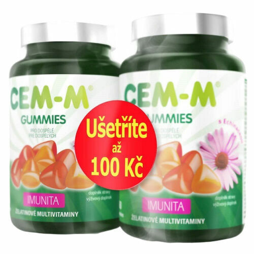 CEM-M gummies Imunita 60+60 tablet AKCE 100 Kč sleva porovnat ceny