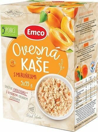 EMCO Ovesná kaše s meruňkami 5x55g porovnat ceny