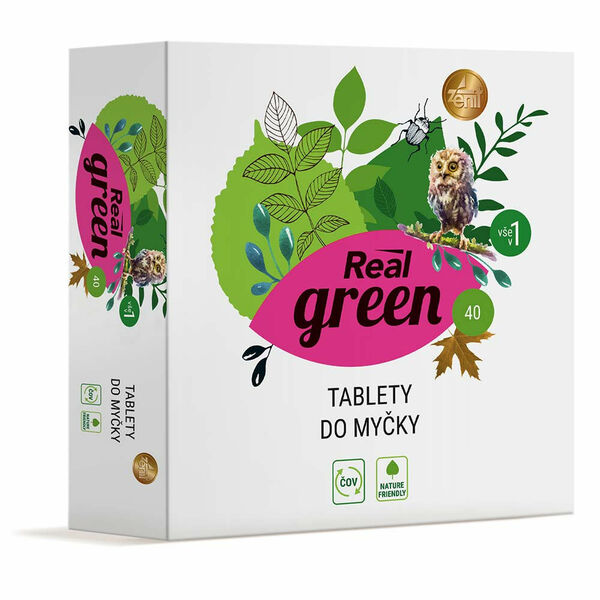 REAL GREEN CLEAN Tablety do myčky 40 ks porovnat ceny