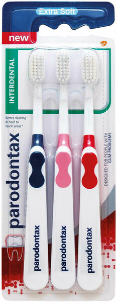 Parodontax Interdental Triopack Zubní kartáček Extra Soft 3ks porovnat ceny