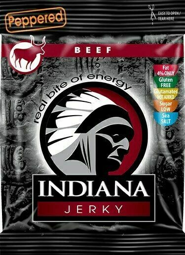 Indiana Jerky Hovězí Peppered 25g porovnat ceny