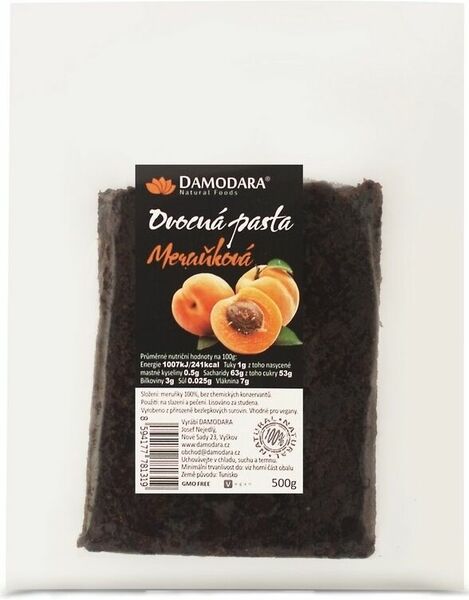 Damodara Ovocná pasta meruňková 500g porovnat ceny