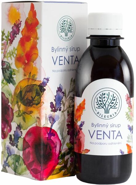Bilegria VENTA bylinný sirup na podporu odhlenění, se šalvějí a slézem 200ml porovnat ceny