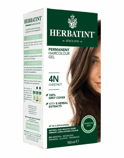 Herbatint Permanentní barva na vlasy kaštan 4N, 150ml porovnat ceny