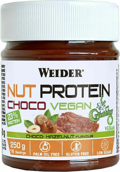 Weider, Ořechovo proteinový vegan čoko krém křupavý, 250g porovnat ceny