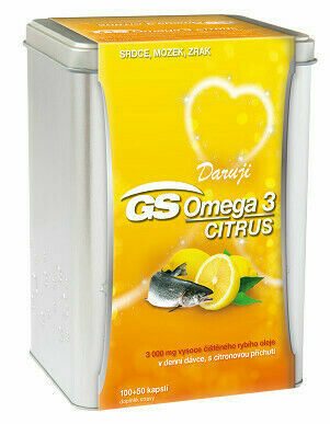 GS Omega 3 Citrus v dárkové krabičce 100+50 kapslí porovnat ceny