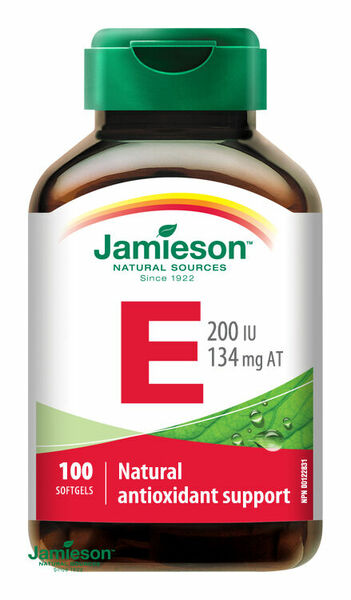 Jamieson Vitamín E 200 IU 100 kapslí porovnat ceny