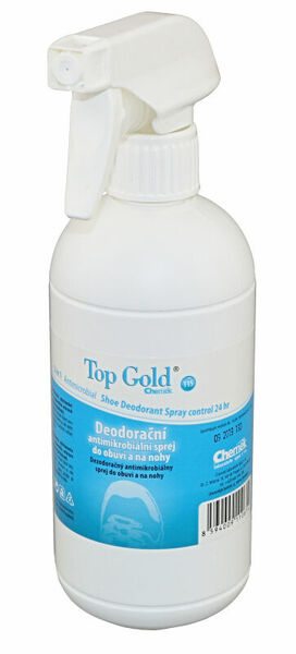 TOP GOLD Deodorační antimikrobakteriální sprej do obuvi a na nohy 500ml porovnat ceny