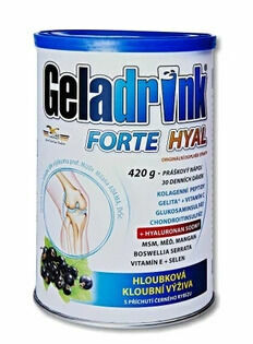 Geladrink FORTE HYAL práškový nápoj černý rybíz 420g porovnat ceny