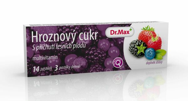 Dr.Max Hroznový cukr Multivitamín 14 pastilek porovnat ceny