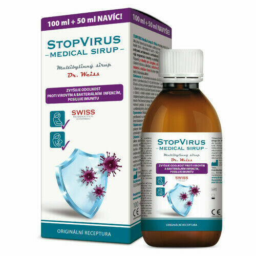 STOPVIRUS Medical sirup Dr. Weiss 100+50ml NAVÍC porovnat ceny