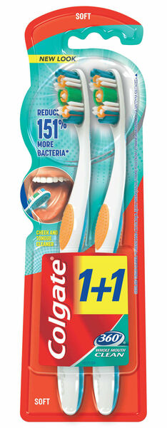 Colgate Zubní kartáček 360°měkký 1+1 porovnat ceny
