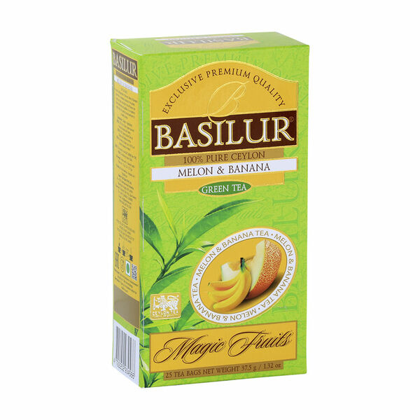 BASILUR Magic Melon & Banana zelený čaj 25 sáčků porovnat ceny