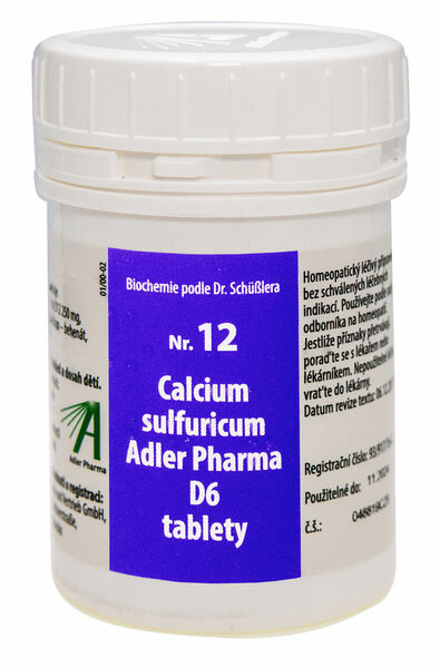 Adler Pharma Nr.12 Calcium sulfuricum D6 1000 tablet porovnat ceny
