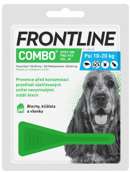 Frontline Combo Spot on Dog M 1x1 pipeta 1.34ml porovnat ceny