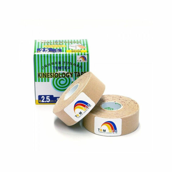 TEMTEX Kinesio tape Classic béžová tejpovací páska 2,5cm x 5m 2 kusy porovnat ceny