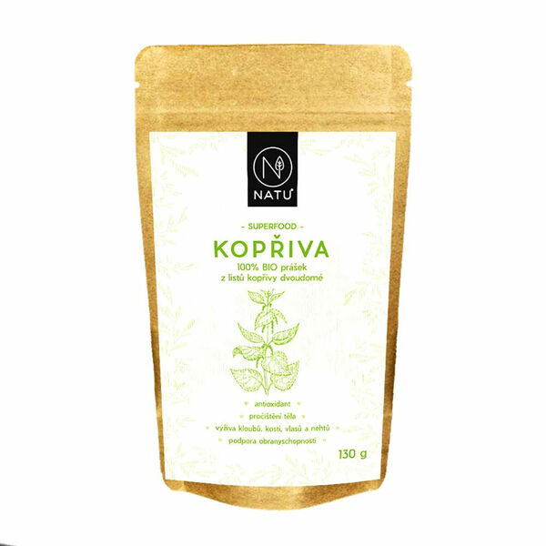 NATU Kopřiva list BIO RAW prášek 130 g porovnat ceny