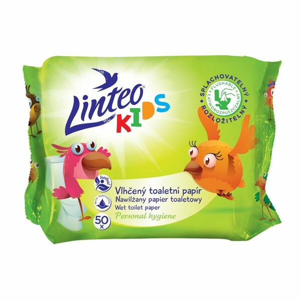 Linteo Kids Vlhčený toaletní papír pro děti 50 ks porovnat ceny