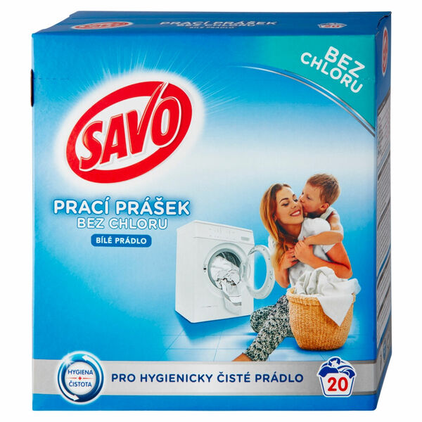 SAVO Bez chloru White Prací prášek 20 pracích dávek porovnat ceny