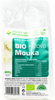 Kukuřičný mlýn Mrzkovice Rýžová mouka BIO 400g porovnat ceny