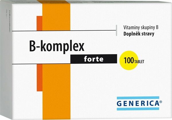 Generica B-komplex forte 100 tablet porovnat ceny