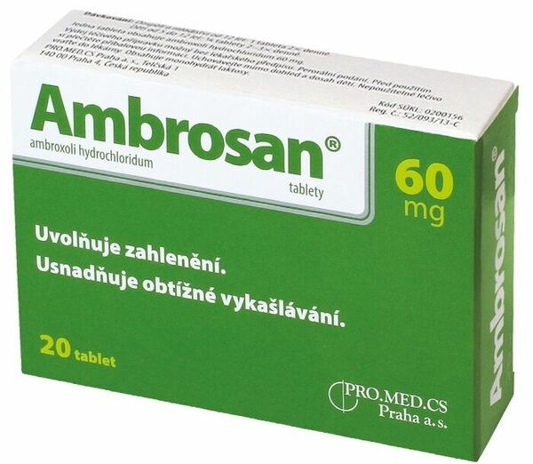 Ambrosan 60mg 20 tablet porovnat ceny