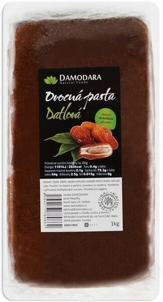 Damodara Ovocná pasta Datlová 1kg porovnat ceny