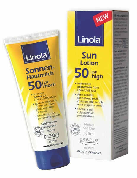 Linola Sun Lotion SPF50 100ml porovnat ceny