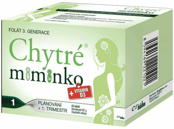 Chytré miminko + Vitamin D3 60 tablet porovnat ceny