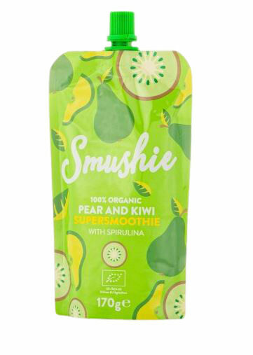 Salvest Smushie BIO Ovocné smoothie s hruškou, kiwi a spirulinou 170g porovnat ceny