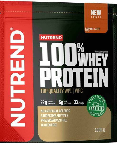 Nutrend 100% Whey Protein karamelové latté 1000g porovnat ceny