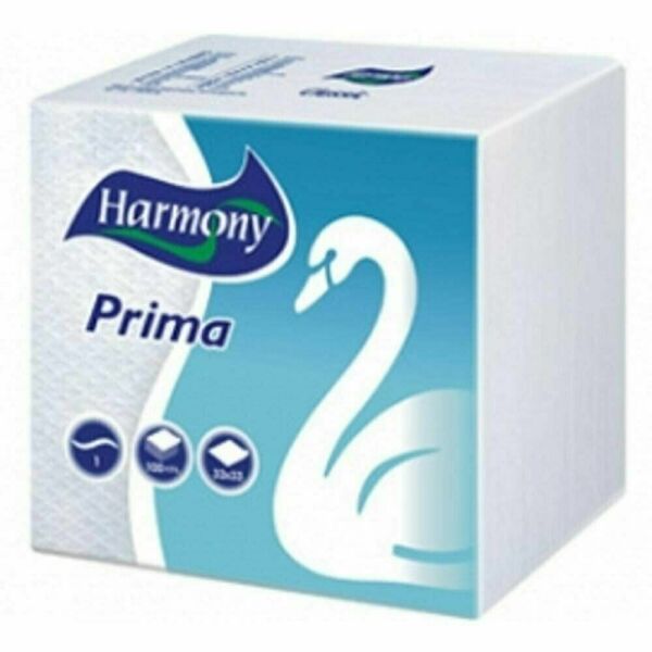 HARMONY prima ubrousky(100ks/fol)33x33cm krepově bílé porovnat ceny
