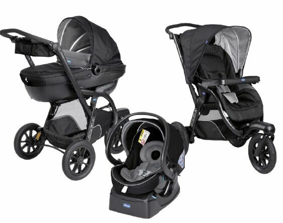 Chicco  Kočárek trojkombinace Trio Activ3 Jet Black porovnat ceny