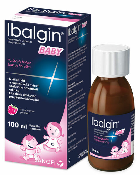 Ibalgin® Baby 100mg/5ml pororální suspenze 100ml porovnat ceny