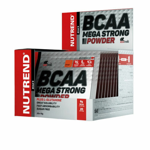 Nutrend  BCAA ENERGY Mega Strong Powder 20 x 12,5 g malina porovnat ceny